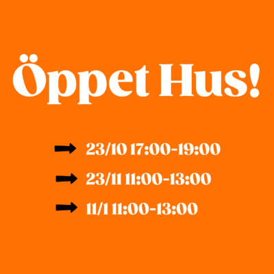 Välkommen på öppet hus!